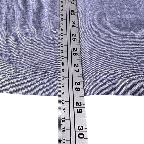 Maceoo T-Shirt Mens 2XL XXL 6 Wavy Navy Blue Long Sleeve V-Neck Flip Cuff Cotton - Picture 12 of 12